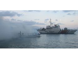 Marmaris’te Dalgıç Teknesi Yanarak Battı