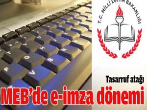 MEB'de e-imza dönemi