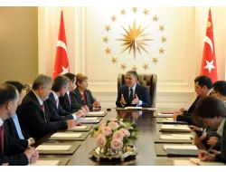 Moldova Başbakanı Filat Çankaya Köşkü'nde