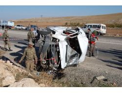 Amatör Futbolcuları Taşıyan Minibüsün Lastiği Patladı