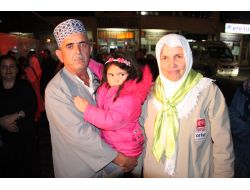 İlk Hacı Kafilesi Gece Yarısı İlçeye Dönüş Yaptı