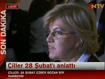 Çiller: "28 Şubat darbedir!"