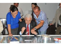 Muğla Belediye Başkanı Cam Üfleme Kursunu Ziyaret Etti