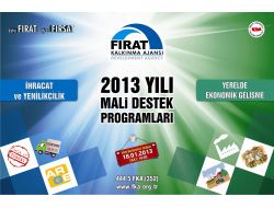 Fırat Kalkınma Ajansı'ndan Bölgeye 13 Milyon Tl'lik Destek