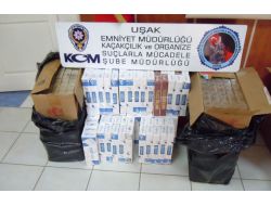 Uşak'ta Yaklaşık 9 Bin Paket Kaçak Sigara Ele Geçirildi