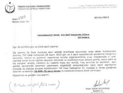 Tvf'den Fenerbahçe Kulübü'ne Para Cezası Verildi