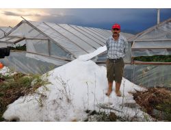 Alanya’yı Hortum, Sağanak Yağış Ve Heyelandan Sonra Dolu Vurdu
