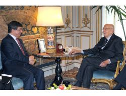 Davutoğlu, İtalya Cumhurbaşkanı Tarafından Kabul Edildi