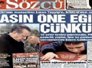 Sözcü'den Başbakan'a manşet yanıtı