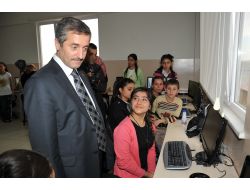 Tahmazoğlu, Sosyal Tesisteki Kursiyerlerle Bir Araya Geldi