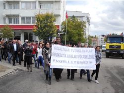 TUNCELİ'DE GÖZALTI PROTESTOSU