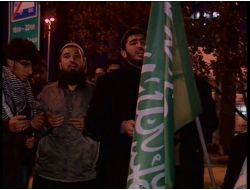 İSRAİL İSTANBUL'DA PROTESTO EDİLDİ