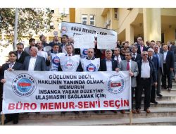 Adliye Çalışanları Özlük Hakları İçin Eylem Yaptı
