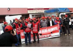 Hastane Önünde Eylem Yaptılar