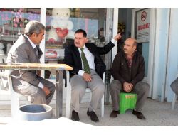 Başkan Zenbilci, Çat Kapı Gittiği Esnafın Sorunları Dinledi