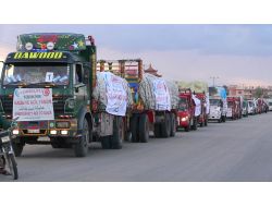 Cansuyu'nun İlk Yardım Konvoyu Gazze’ye Ulaştı