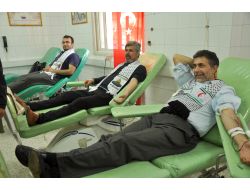 Cansuyu Derneği Görevlileri, Gazze’de Kan Bağışı Yaptı