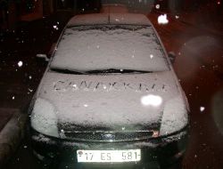 Çanakkale'ye Bu Sene  İlk Kar Yağdı