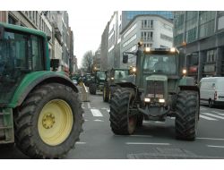 Öfkeli Çiftçiler, Brüksel'i Traktörleri İle Felç Etti