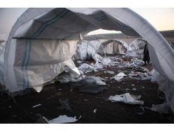 İhh Tarafından Kurulan Çadırkente Bomba İsabet Etti