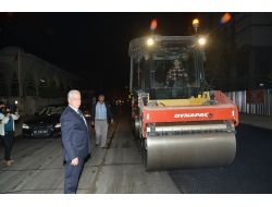 Cumhuriyet Caddesi Asfaltlanıyor