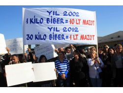 Çiftçilerle Polis Arasında Arbede