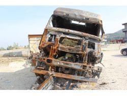 Suriye’de Tır’ları Yanan Firma Sahiplerine Kasko Şoku