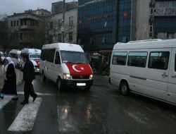 Zonguldaklı Servis Şoförlerinden Teröre Tepki Konvoyu