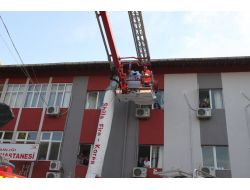 Silifke’de Yangın Tatbikatı Gerçeğini Aratmadı