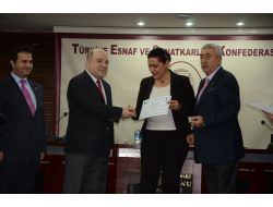 Kosgeb Ve Tesk'ten Genç Girişimcilere Sertifika