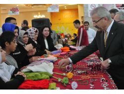 Engelli Öğrencilerin El Emeği Ürünleri Sergilendi