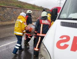 Kazazede, Kendisine Çarpan Tır Sürücüsün Yakalattı