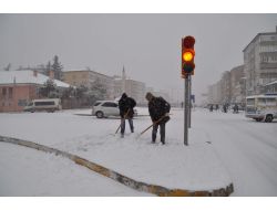 Yozgat’ta Etkili Olan Kar Yağışı Hayatı Olumsuz Yönde Etkiledi