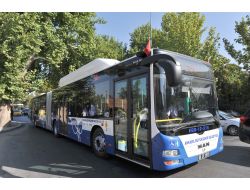 Gölbaşı–Aşti Arasında Metrobüsler Özel Yolda