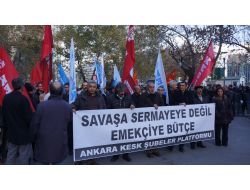 Kesk, 2013 Bütçesini Başbakanlık Önünde Protesto Etti