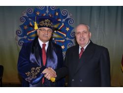 Milletvekili Erdoğan'a, Türk Dünyasına Hizmetlerinden Dolayı Fahri Profesörlük