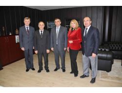 Odessa Tıp Üniversitesi Öğretim Üyeleri, Omü Rektörlüğü’nü Ziyaret Etti