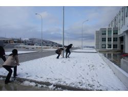 Üniversite Öğrencilerinin Kartopu Keyfi