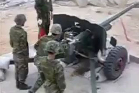 Çukurca'da yoğun top atışı