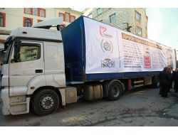 Güngören’den Suriye’ye 3 Tır Yardım Malzemesi