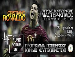 İspanyol Kulüp Real Madrid'in Yıldız Futbolcusu Cristiano Ronaldo, Özbekistan'a Geliyor