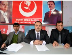Bbp Kahramanmaraş İl Başkanlığına Alpaslan Kutsal Getirildi
