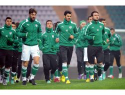 Bursaspor Yağmur Altında Çalıştı