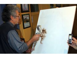 Emekli Resim Öğretmeni 3,5 Dakikada Atatürk Portresi Çiziyor