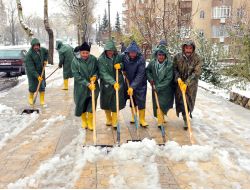 Kahramanmaraş'ta Karla Mücadele Seferberliği