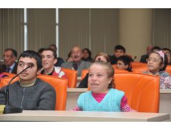 Başkan Tütüncü, Engelli Öğrencilere Ders Verdi