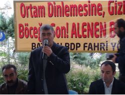 Bdp Batman İl Yönetimi Açık Alanda Toplandı