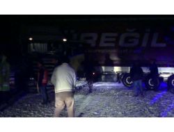 Tır Kazası Bolu Dağı'nda Ulaşımı Durdurdu