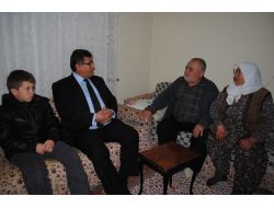 Kaymakam Bulgurlu, Şehit Ailelerini Ziyaret Ederek, Sorunlarını Dinliyor