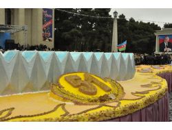 Aliyev'e Avrupa’nın En Büyük Doğum Günü Pastası